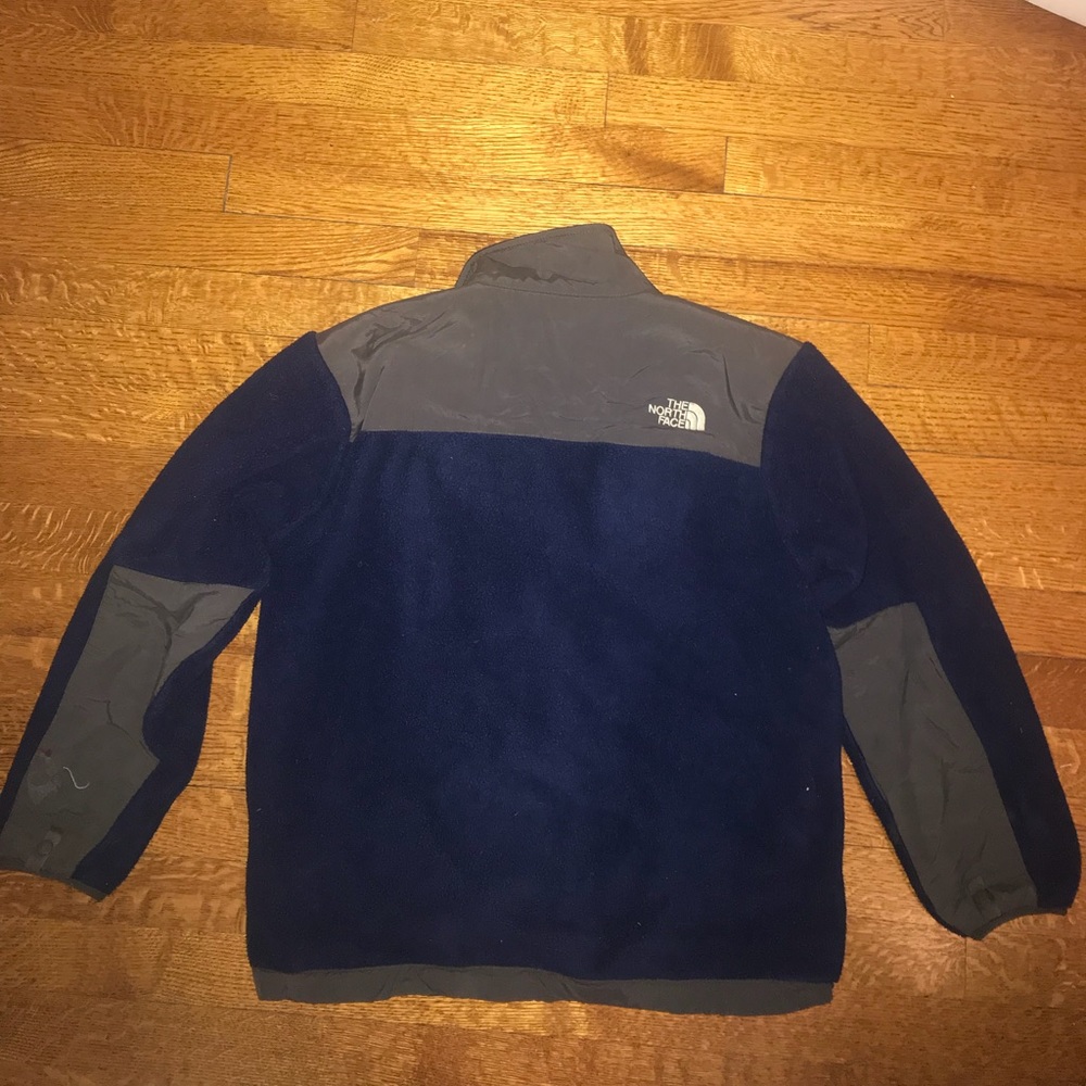 Boys North Face Fleece Navy Blue Size Large